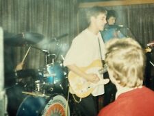 2E Photograph Handsome Singer Playing Guitar Bar Gig The Scissor Men On Stage picture