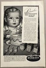 Vintage 1949 Original Print Advertisement Full Page - Hamilton Watches picture