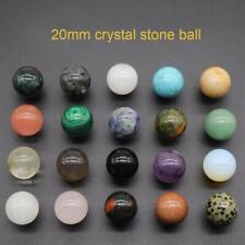 20pcs Wholesale Mixed Ball Quartz Crystal Sphere Pendant Reiki Healing Gem 20mm picture