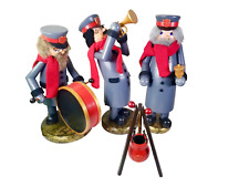 VTG ZIMS 1997 WOODEN SALVATION ARMY BELL RINGER, DRUMMER, TRUMPETER, NUTCRACKERS picture
