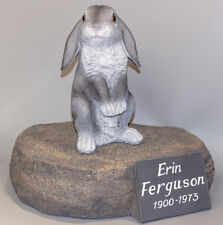 Rabbit Cremation Urn Human Ashes Memorial Sculpture Bunny Unique Burial Keepsake picture