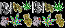 12 Marijuana Weed Cannabis Vinyl Stickers picture