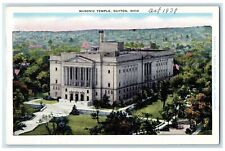 1939 Masonic Temple Building Steps Entrance Ground Dayton OH Posted Postcard picture