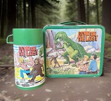 Vintage 1975 LAND OF THE LOST Metal Lunch Box W/Plastic Thermos Lunchbox Aladdin picture