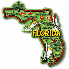 Florida Colorful State Magnet by Classic Magnets, 3.7