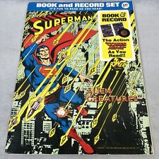 Superman Alien Creatures Book And Record Set 1975 Power Records Comic 45 RPM picture