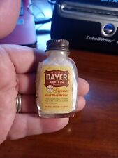 Vintage Bayer Aspirin Tablets Glass Bottle With Pills picture