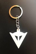 Dainese keychain keyring white motorcycle car material biocompatible picture