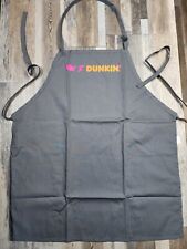 New Official DUNKIN DONUTS Uniform Apron Adjustable Adult Small / Medium Gray picture