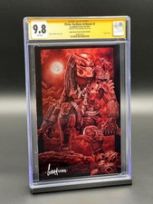 Victor Garduno's Artbook #2 CGC 9.8 SS Predator Jungle Hunter Red METAL  LTD 300 picture