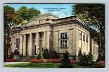 Fremont OH-Ohio, Hayes Memorial Library, c1954 Vintage Souvenir Postcard picture