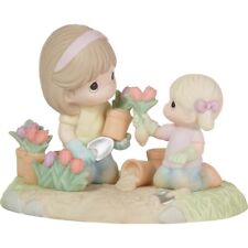 Precious Moments A Mother’s Love Makes A Garden Grow Girl Figurine 223010 picture