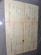 1856 Memphis Tenn Cotton Account Sales Document A.J. Montgomery - Lot 51 picture