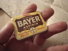 Vintage Bayer Aspirin 12 Tablet Tin - 1 3/4