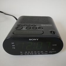 Sony Dream Machine ICF-C218 Black Alarm Clock-AM/FM-Corded/BattBkup-Tested Works picture