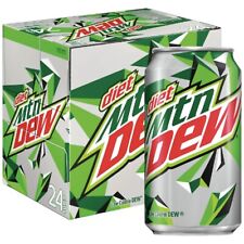 Diet Mountain Dew Soda 24 Pack Soft Drinks Mtn Dew Diet Soda 12oz Pack of 24 picture