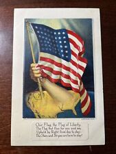 Vintage Postcard Our Flag, The Flag Of Liberty Flag Series No. 4 1917 Posted picture