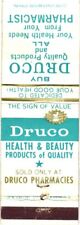 Druco Health & Beauty Products, Druco Pharmacies, Vintage Matchbook Cover picture