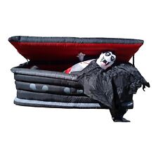 Gemmy Airblown Inflatables Animated Vampire In Coffin 2011 #23881 5 FT Lighted picture