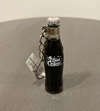 RARE Miniature DIET COKE Glass Bottle Liquid Vintage Classic Keychain Coca Cola picture