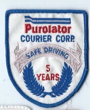 Purolator Courier corp 5 yrs safe drivingdriiver patch 3-5/8 X 3 #127 picture