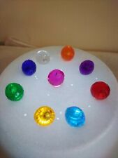 100 Asst. 11mm Round Faceted Globes for Ceramic Christmas Trees *9 COLORS* picture