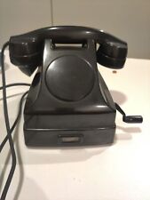 LM ERICSSON DAH 13001 HAND CRANCK TELEPHONE. BAKELITE. 1960s. MADE IN SWEDEN picture
