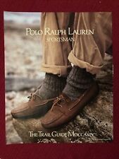 Polo Ralph Lauren Sportsman Trail Guide Moccasin 1990 Print Ad picture