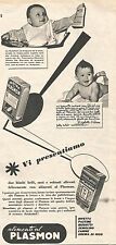 W1988 Food The Plasmon - Advertising Of 1958 - Vintage Advertising picture