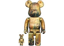BE@RBRICK PUSHEAD #5 Gold100% & 400% RARE Brand New Unopened picture