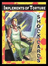1992 Personality Comics Implements of Torture Shock Cards #9 Dragon's Chair READ picture