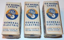 3 Vintage Boxes GE Mazda PR 10 General Electric Lamps Bulbs CG 410-D 10 Pack NOS picture