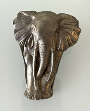 Metal Elephant Figurine Clip Ornament, Spring-Loaded Elephant Metal Figurine picture