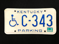 1996 Kentucky License Plate C-343 ........ HANDICAPPED /  PHYSICALLY CHALLENGED picture