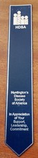 HDSA 👨🏿‍⚕️ Huntington's Disease Society of America Leather Bookmark VINTAGEB39 picture