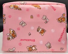 RILAKKUMA CAT Kitten Vanity Pouch Pink Cosmetic Travel Case Japan NEW w/Tag picture