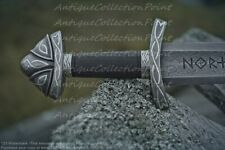 Northmen Viking Sword With Scabbard | Hand Forged Damascus Steel Viking Sword picture