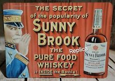Neat Sunny Brook Whiskey Cardboard Counter Top Stand-up Sign Replica picture