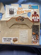 Vintage A&W Root Beer LOT Hostess Handbook Pics Books Stickers Franchising MORE picture