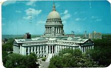 VTG Postcard- 49183. STATE CAPITOL MADISON, WI. Posted 1955 picture