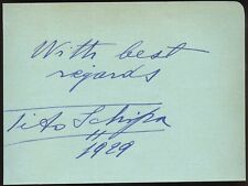 Tito Schipa d1965 signed autograph auto 3x5 Cut Italian Lyric Tenor picture