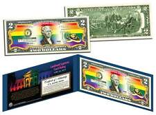 Gay Pride MARRIAGE EQUALITY Colorized US $2 Bill Supreme Court Ruling 6/26/2015 picture