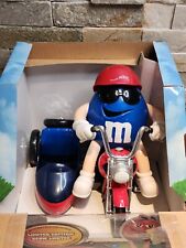 M & M's Motorcycle Candy Dispenser Limited Edition Blue Open Box picture