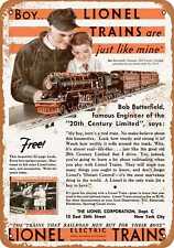 Metal Sign - 1931 Lionel Toy Trains - Vintage Look Reproduction picture
