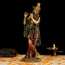 Lord Krishna Figurine Statue Temple Sculptures God Of Love Hindu Deity Gifts picture