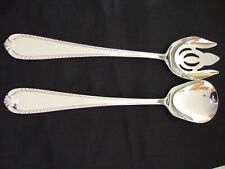 PAIR OF SALAD SERVERS REED & BARTON DOMAIN PATTERN 18/10 STAINLESS picture