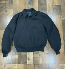 Neptune Garment Co Mens Bomber Jacket Size 44 Black Wool Blend Thinsulate Coat picture