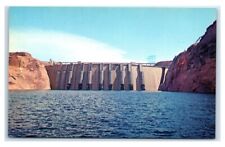 Postcard Glen Canyon Dam and Lake Powell, Page, Arizona A58 picture