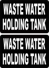 3in x 2in Waste Water Holding Tank Vinyl Stickers Car Truck Vehicle Bumper Decal picture