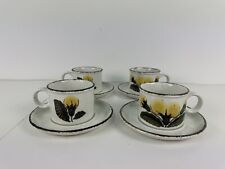 Vintage Stonehenge Midwinter Primula Series Set Of 4 Dishes (8pcs) picture